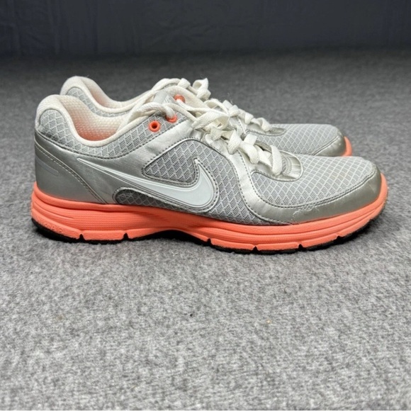 Nike Silver and Orange Athletic Shoes for Running - Picture 2 of 2